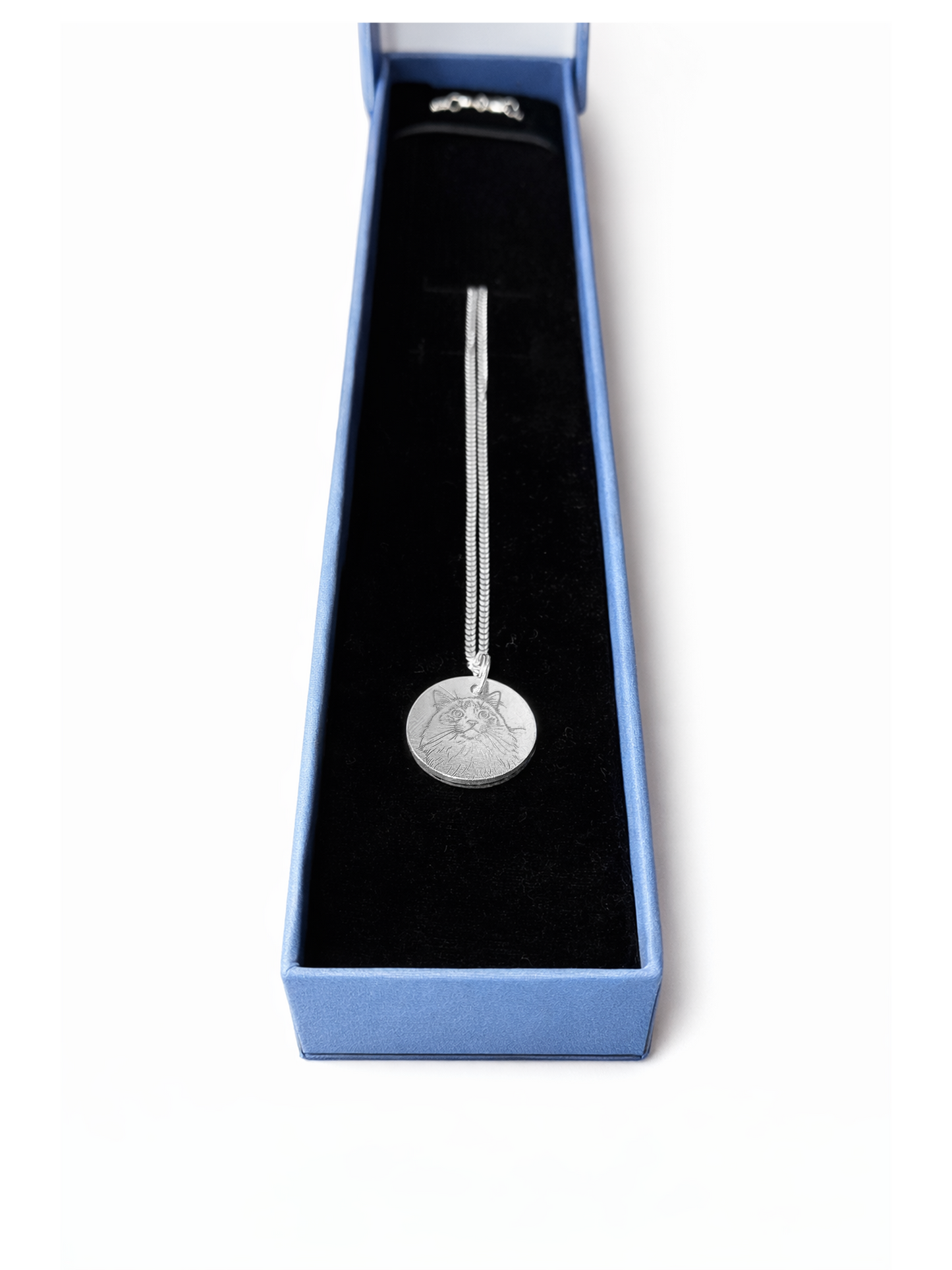 Minimal Engraved Custom Sterling Silver Pet Necklace